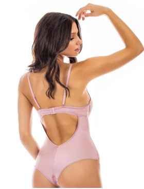 Боди с чашкой пуш-ап UNICONF BD19 пудровый, Цвет: пудровый, Размеры: 70C, изображение 2