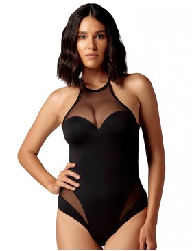 Совместный купальник пуш-ап UNICONF CBI161 V1 DARK SEDUCTION, Цвет: черный, Размеры: 70B
