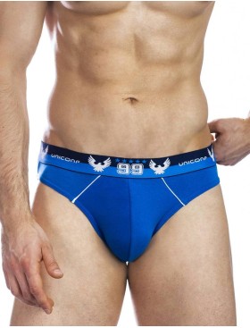 Мужские трусы слипы UNICONF PB07 голубой, Цвет: голубой, Размеры: M