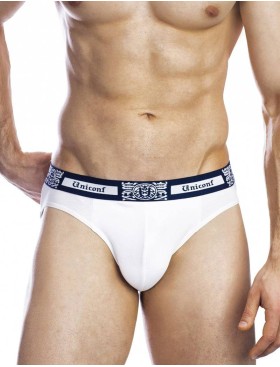 Мужские трусы слипы UNICONF PB54 белый, Цвет: белый, Размеры: M