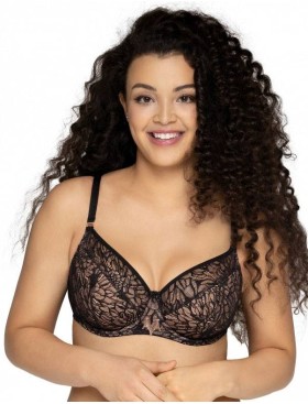 Бюстгальтер полумягкий Ava LET'S GET LOUD 1954 PU, Цвет: черный, Размеры: 105C