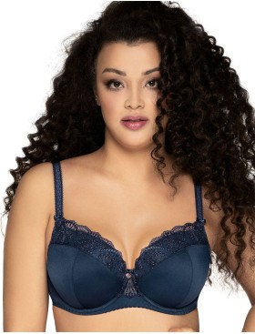 Бюстгальтер балконет Ava FREESIA 1924 U темно-синий, Цвет: темно-синий, Размеры: 100F, изображение 3