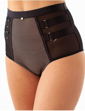 Трусы макси Coquette Revue MESH 62101, Цвет: черный, Размеры: M