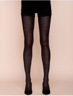 Колготки с узором Gabriella 484 RICA 60 den чёрный, Цвет: чёрный, Размеры: 2