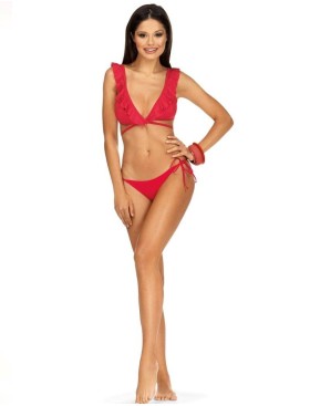 Красный раздельный купальник Lorin L1140/2, Цвет: красный, Размеры: XS, изображение 3