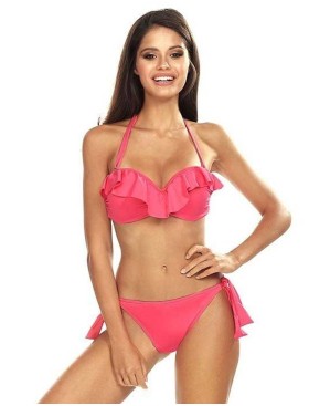 Раздельный купальник бандо Lorin L2453/2, Цвет: коралл, Размеры: 70B