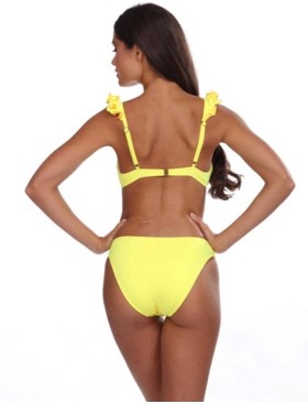 Раздельный купальник с формованной чашкой Lorin L2458/2, Цвет: лимон, Размеры: 70C, изображение 2