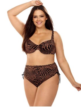 Купальник с мягкой чашкой на косточках Lorin L3111/2 BIG, Цвет: шоколад, Размеры: 80E