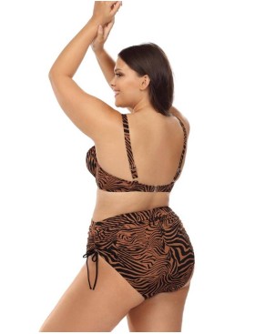 Купальник с мягкой чашкой на косточках Lorin L3111/2 BIG, Цвет: шоколад, Размеры: 80E, изображение 2