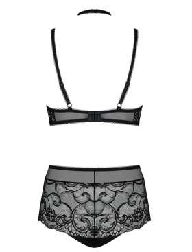 Сексуальный комплект Obsessive ELIZENES SET, Цвет: черный, Размеры: S/M, изображение 4