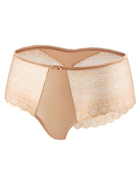 Кружевные трусы слипы UNICONF NM09 бежевый, Цвет: бежевый, Размеры: S, изображение 3