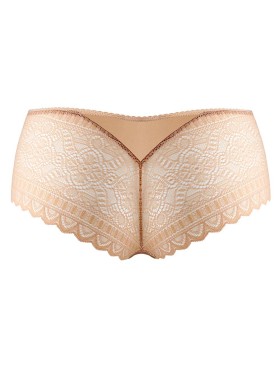 Кружевные трусы слипы UNICONF NM09 бежевый, Цвет: бежевый, Размеры: S, изображение 4