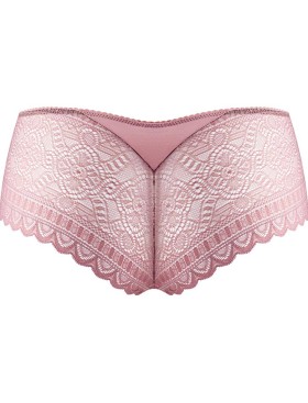 Кружевные трусы слипы UNICONF NM09 пудровый, Цвет: пудровый, Размеры: S, изображение 4