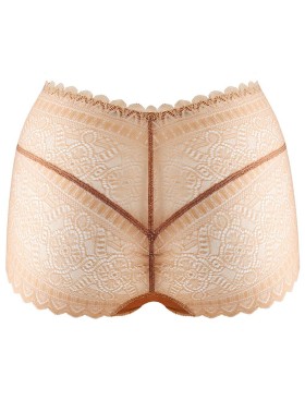 Высокие кружевные слипы UNICONF NM10 бежевый, Цвет: бежевый, Размеры: S, изображение 4