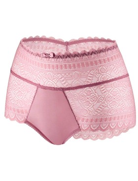 Высокие кружевные слипы UNICONF NM10 пудровый, Цвет: пудровый, Размеры: S, изображение 3