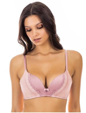 Бюстгальтер балконет пуш-ап без косточек UNICONF SM30 пудровый, Цвет: пудровый, Размеры: 70B