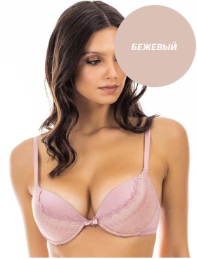 Бюстгальтер бабочка пуш-ап UNICONF SM31 бежевый, Цвет: бежевый, Размеры: 70C