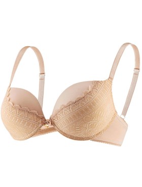 Бюстгальтер бабочка пуш-ап UNICONF SM31 бежевый, Цвет: бежевый, Размеры: 70C, изображение 2