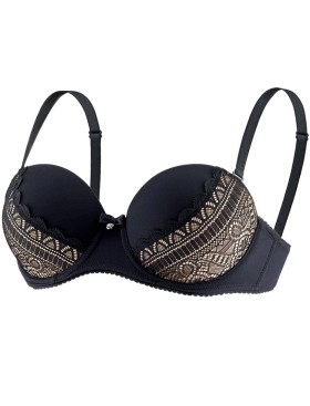 Бюстгальтер анжелика пуш-ап UNICONF SM32 черный, Цвет: черный, Размеры: 70C, изображение 3