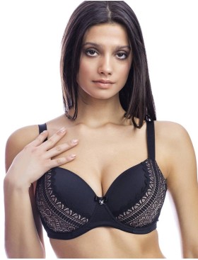 Бюстгальтер балконет UNICONF SM33 черный, Цвет: черный, Размеры: 75D