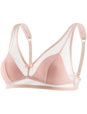 Мягкий бюстгальтер бралетт UNICONF SN36 пудровый, Цвет: пудровый, Размеры: 70B, изображение 3