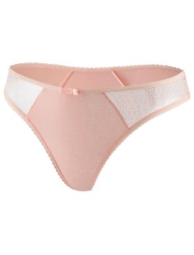 Трусы стринги UNICONF TF125 пудровый, Цвет: пудровый, Размеры: XS, изображение 2