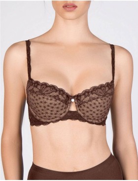 Бюстгальтер балконет пуш-ап VOVA WISH V98430 коричневый, Цвет: коричневый, Размеры: 70B, изображение 5