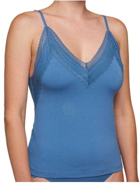 Майка на тонких бретелях Ysabel Mora 19249 джинс, Цвет: джинс, Размеры: S