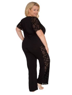 Вискозный комплект топ и брюки Akcent 578, Цвет: черный, Размеры: L, изображение 2