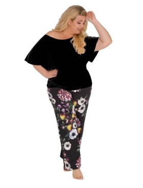 Комплект туника и брюки Akcent 589 черный, Цвет: черный, Размеры: XL