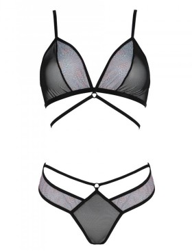 Сексуальный комплект Avanua CARINA SET, Цвет: черный, Размеры: 2XL/3XL, изображение 3