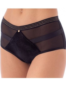 Трусы слипы миди Coquette Revue MARILYN 65107-06, Цвет: черный, Размеры: S