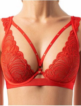 Бюстгальтер бралетт Coquette Revue ZODIAC 90120-07К, Цвет: красный, Размеры: 70D