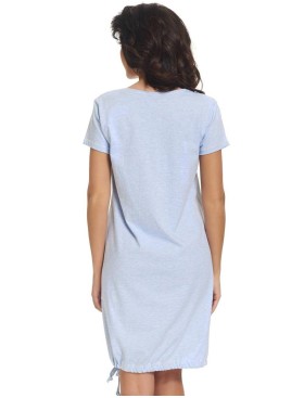 Хлопковая сорочка с коротким рукавом Doctor Nap TCB.9081 BLUE GREY, Цвет: голубой, Размеры: S, изображение 3