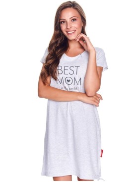 Хлопковая сорочка с коротким рукавом Doctor Nap TCB.9081 GREY, Цвет: серый, Размеры: S, изображение 2