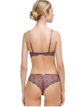 Комплект белья Mioocchi OLIVIA 775050 пуш-ап бразилиана cacao/rosa, Цвет: cacao/rosa, Размеры: 70B, изображение 2