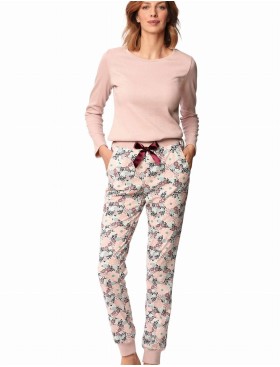 Пижама хлопковая Nipplex ZOE PAJAMAS, Цвет: пудра, Размеры: L, изображение 2