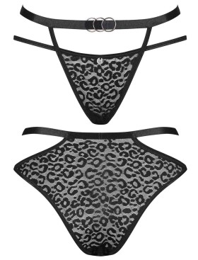 Соблазнительные трусики Obsessive BAGIRELA PANTIES, Цвет: черный, Размеры: L/XL, изображение 3