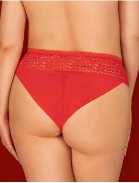 Соблазнительные трусики Obsessive BLOSSMINA PANTIES, Цвет: красный, Размеры: 4XL/5XL, изображение 2
