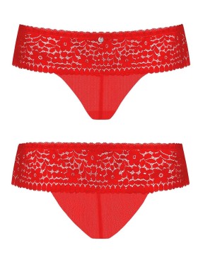 Соблазнительные трусики Obsessive BLOSSMINA PANTIES, Цвет: красный, Размеры: 4XL/5XL, изображение 3
