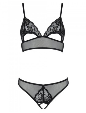 Сексуальный комплект Passion CHRISTA SET, Цвет: черный, Размеры: 2XL/3XL, изображение 3