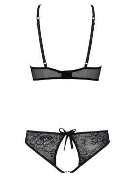 Сексуальный комплект Passion URSULA SET black, Цвет: черный, Размеры: 2XL/3XL, изображение 4