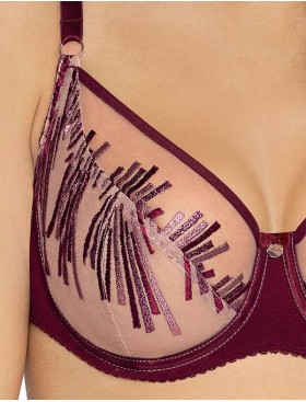 Бюстгальтер мягкий Ava CALLA WINE 1942 M, Цвет: бордо, Размеры: 105C, изображение 2