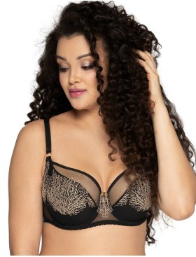 Бюстгальтер полумягкий Ava COPPER TREE 1944 PU черный, Цвет: черный, Размеры: 100E