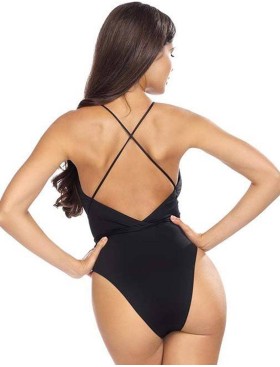 Совместный черный купальник Lorin L4461/2, Цвет: черный, Размеры: S, изображение 2