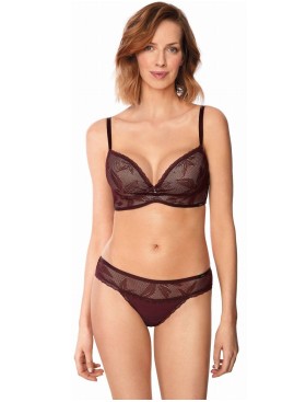 Трусы бразилиана Nipplex ZAFIRA BRAZYLIANY, Цвет: бургундское вино, Размеры: S, изображение 3