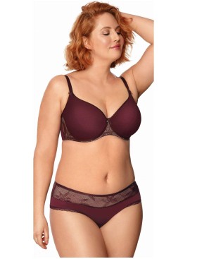 Бюстгальтер балконет Nipplex ZAFIRA U, Цвет: бургундское вино, Размеры: 80D, изображение 4