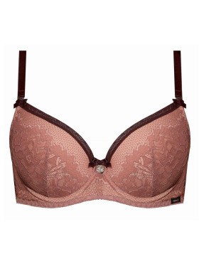 Бюстгальтер балконет пуш-ап Nipplex ZOE DOUBLE P-UP, Цвет: пудра, Размеры: 80C, изображение 5