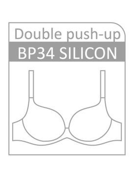 Бюстгальтер балконет пуш-ап Nipplex ZOE DOUBLE P-UP, Цвет: пудра, Размеры: 80C, изображение 7