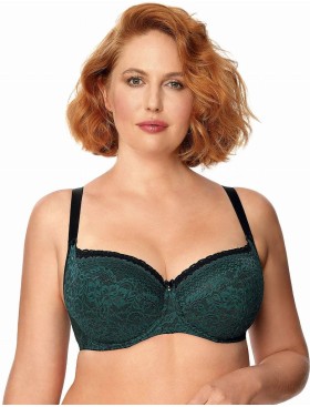 Бюстгальтер полумягкий Nipplex XENA PU, Цвет: изумруд, Размеры: 75E, изображение 3